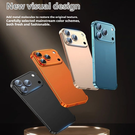 Metal Four-corner Pad For Iphone17promax Phone Case Ultra-thin Frameless Lens Protective Cover