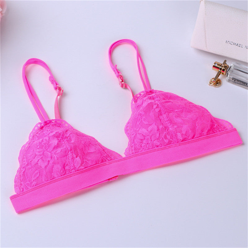 Lightweight Lace Wireless Bra Underwear - Mubimart -  