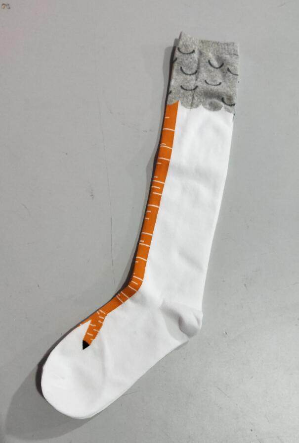 Spring And Autumn Knee Socks Funny Chicken Socks - Mubimart