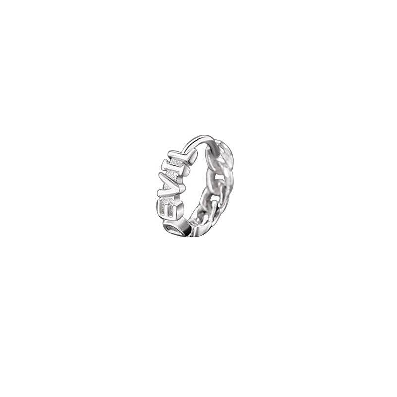Sterling Silver Devil English Chain Earrings For Men - Mubimart
