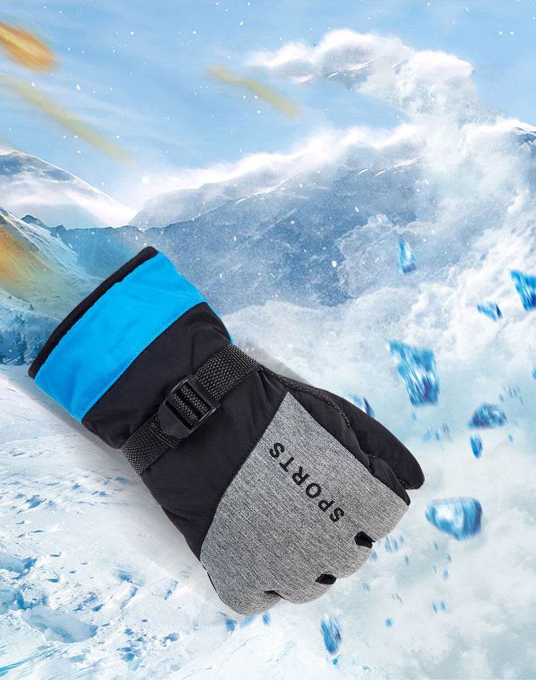 Men Ski Gloves Thickened And Velvet - Mubimart