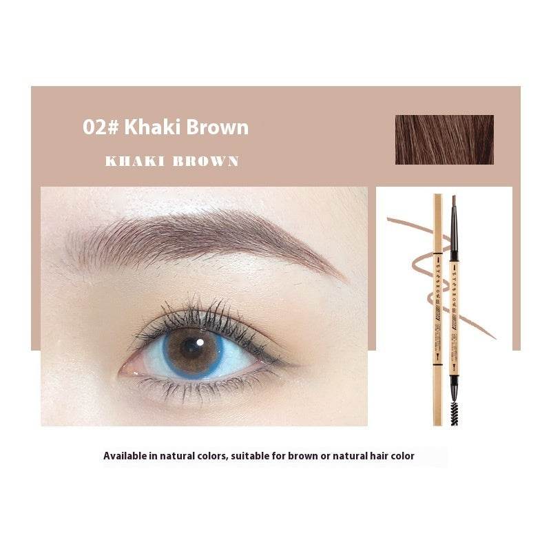 Small Gold Chopsticks Ultra-fine Eyebrow Pencil Discoloration Resistant Natural Ultra-fine - Mubimart