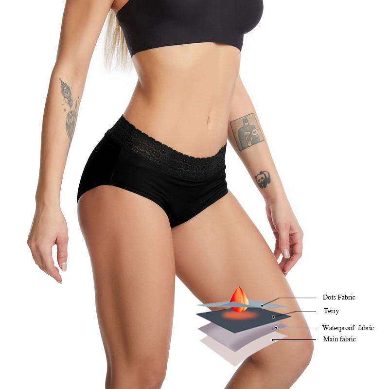 Leak-proof Large Size Four-layer Physiological Underwear - Mubimart