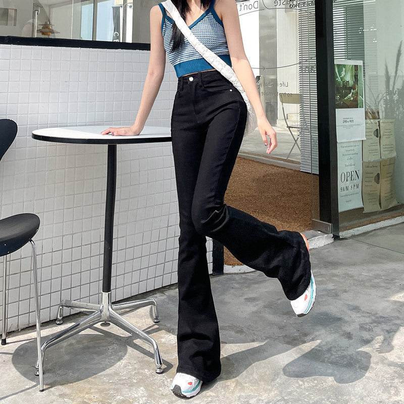 Women's Fashion Skirt High Waist Bootcut Jeans - Mubimart