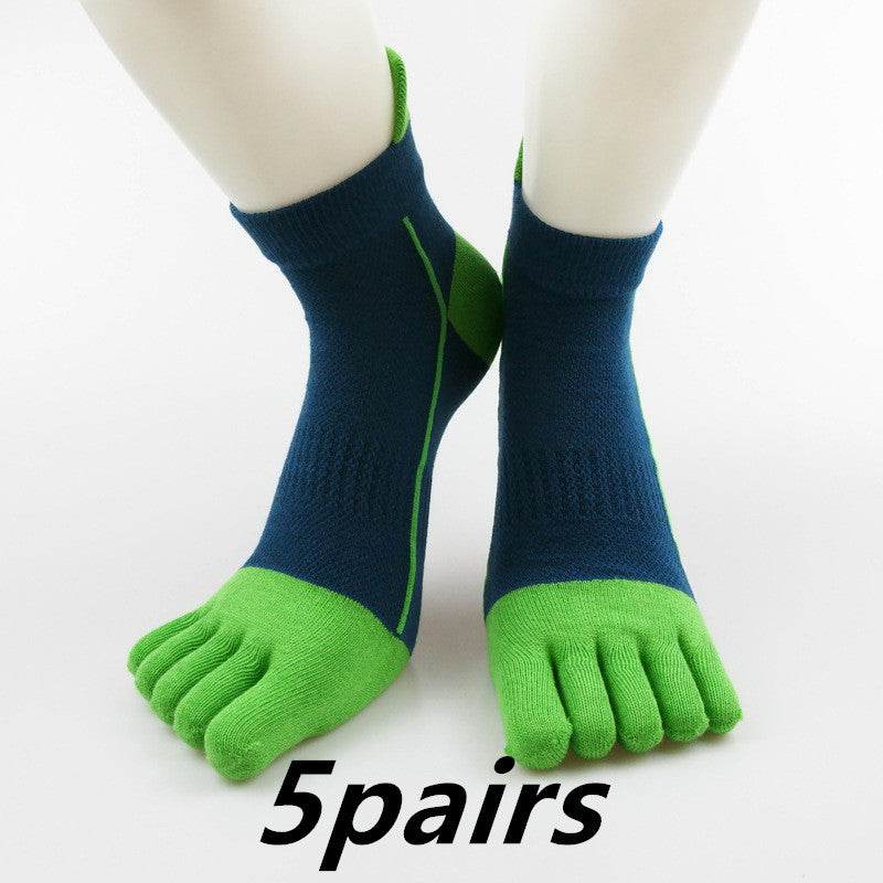 Cotton Toe Socks Men Boy To Protect Ankle Socks - Mubimart