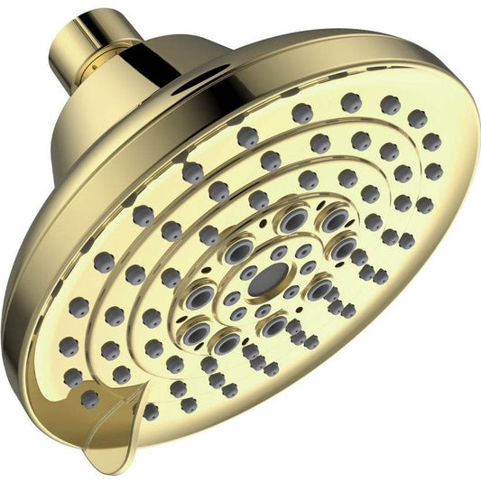 6 Spray Settings High Pressure Shower Head 5 Rain Fixed Showerhead - Brushed Nickel Adjustable Shower Head With Anti-Clogging Nozzles, Low Flow Easily Installation - Mubimart