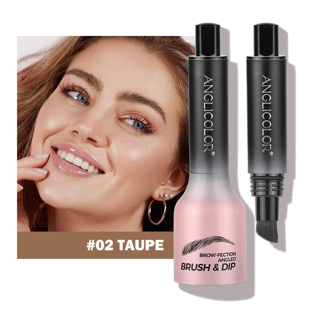 Brow-Fection Angled Liquid Brush Eyebrow Pencil Liquid Eyebrow Enhancer Easy To Color Long-Lasting Quick-Drying - Mubimart