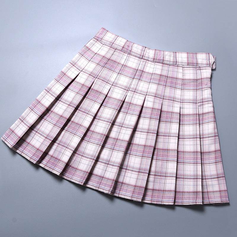 New Women's Plaid Pleated Skirt Skirt Women - Mubimart