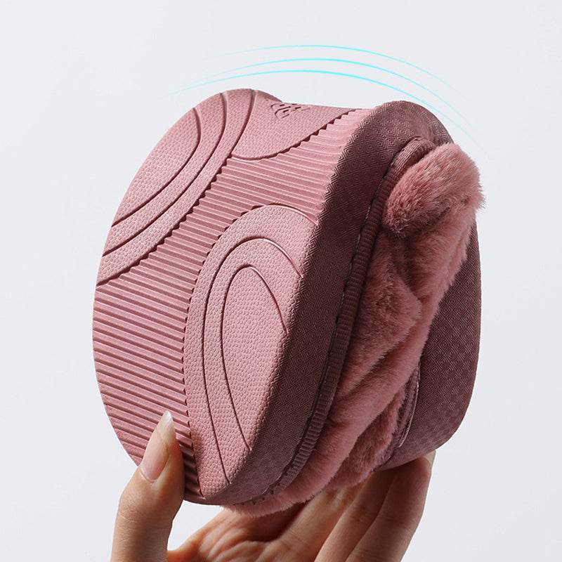 Unisex Slippers Cozy Plush House Slippers Warm Winter Slippers Indoor - Mubimart
