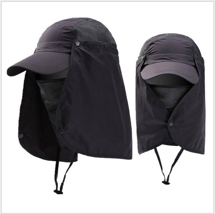 Custom-made Outdoor Hiking Sun Hats UV Protection Men's Fishing Riding Hats Sun Hats - Mubimart