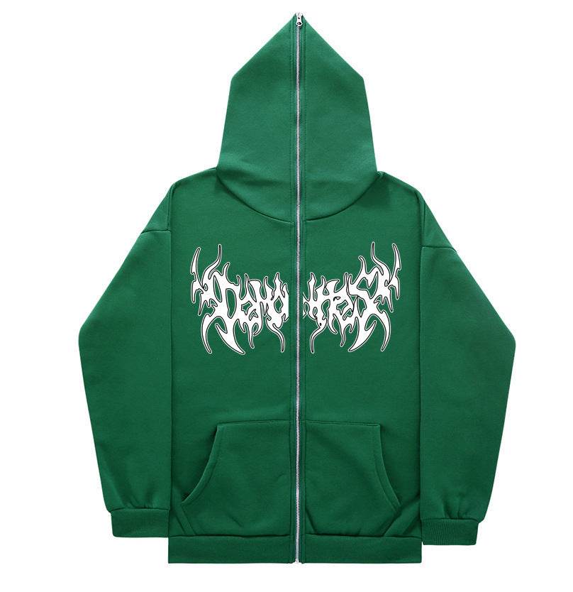 Personalized All-matching Loose Casual Zipper Hoodie - Mubimart