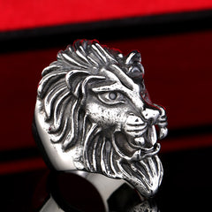 Animal Ring Titanium Steel Vintage Men