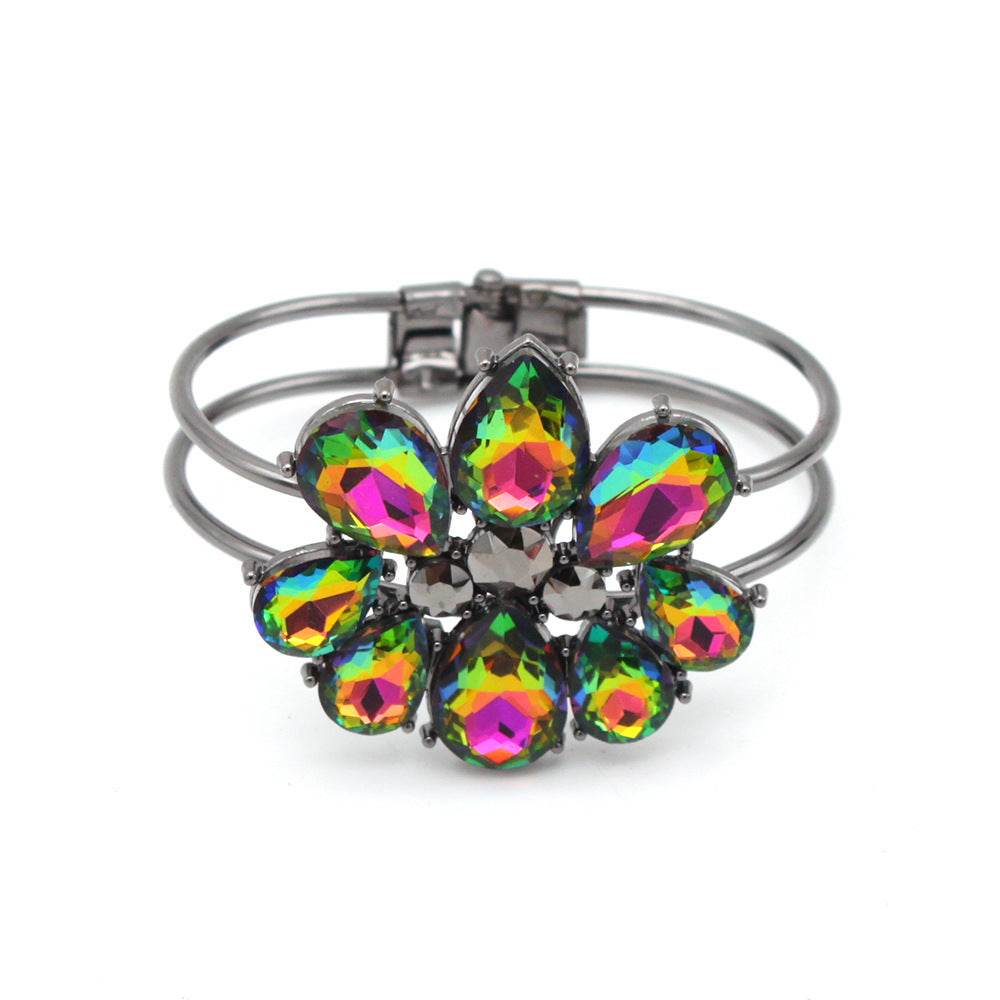 Fashion Crystal Bangle Bracelet Ornament - Mubimart