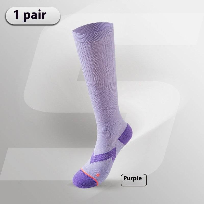 Pressure Calf Breathable Towel Bottom Skipping Rope Athletic Socks - Mubimart