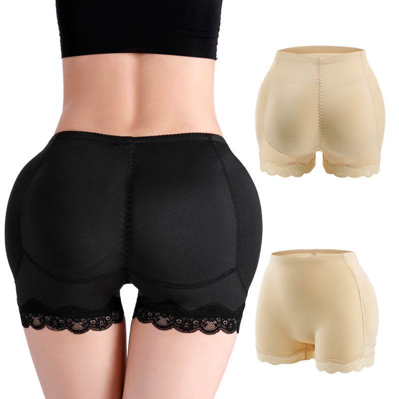 Lace Tie Belt Hip Pad Corset Body Shaper Panties - Mubimart