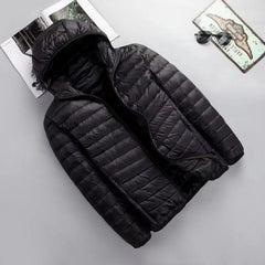 Lightweight Down Jacket Hooded Men Short