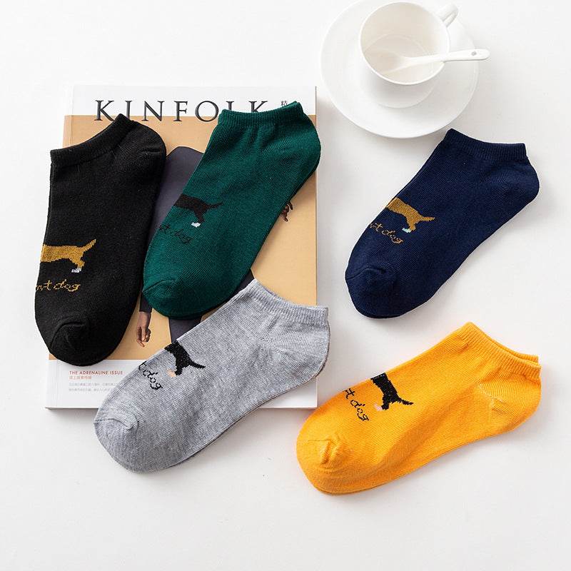 Socks Men's Boat Socks Low Top Invisible Socks Socks Summer Thin Men's Socks - Mubimart