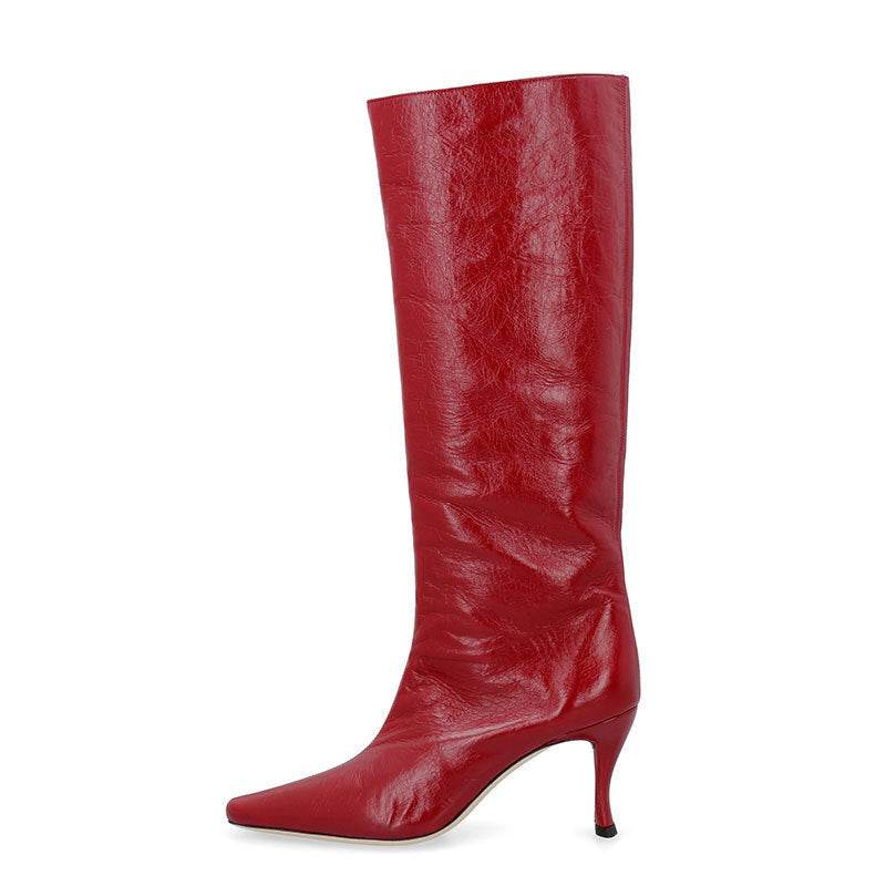 New Style Square Head Cowboy Boot Women - Mubimart