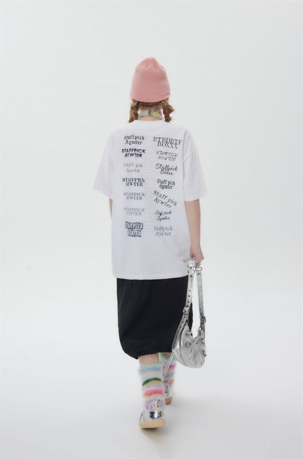 Letter Print Short-sleeve T-shirt For Women - Mubimart
