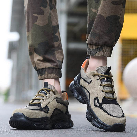 Men's Steel Toe Breathable Comfortable Safety Shoes - Mubimart