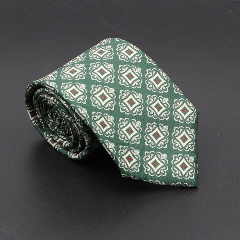 Super Soft Bohemian Silk Ties Men's Fashion 75mm Necktie - Mubimart