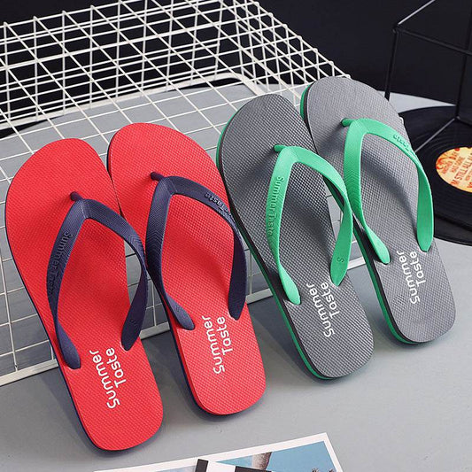 Flip Flops Beach Shoes Men Thong Sandals Summer - Mubimart