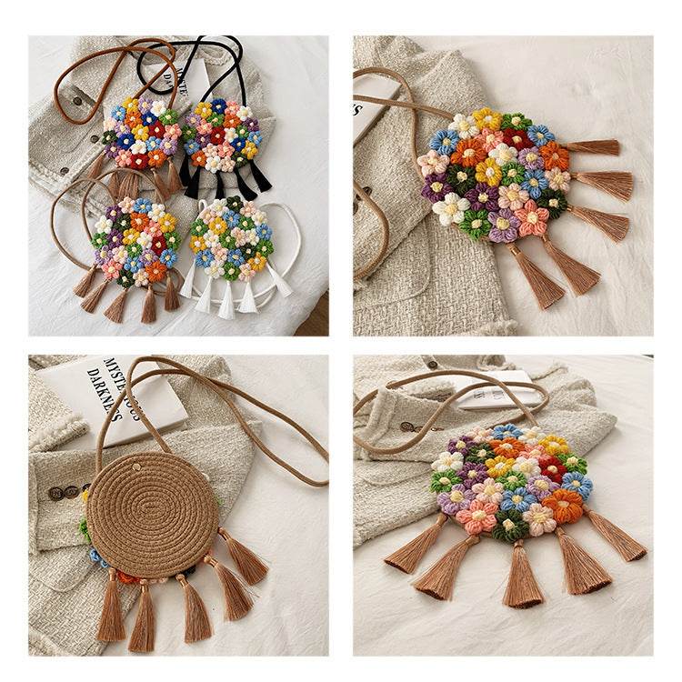 Braided Summer Cotton Hemp Crossbody Bag For Women - Mubimart