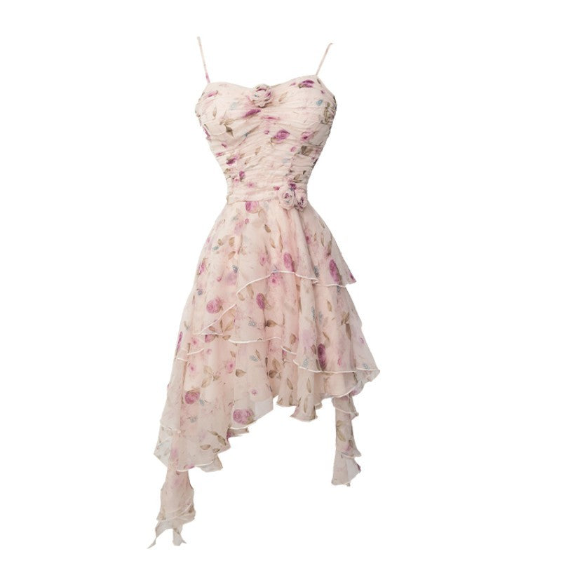 Advanced Pure Desire Floral Slip Dress - Mubimart -  