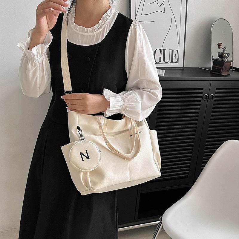 Women Shoulder Crossbody Bag Canvas Tote Messenger Bag 2024 Ladies Hand Bags Female Handbag - Mubimart