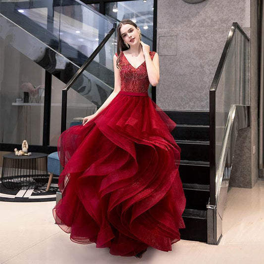 Women's Fashion Temperament Elegant Wedding Party Bride Wedding Dresses - Mubimart