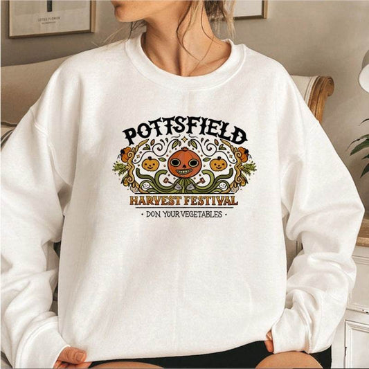 Women's Halloween Pumpkin Print Sweatshirts - Mubimart