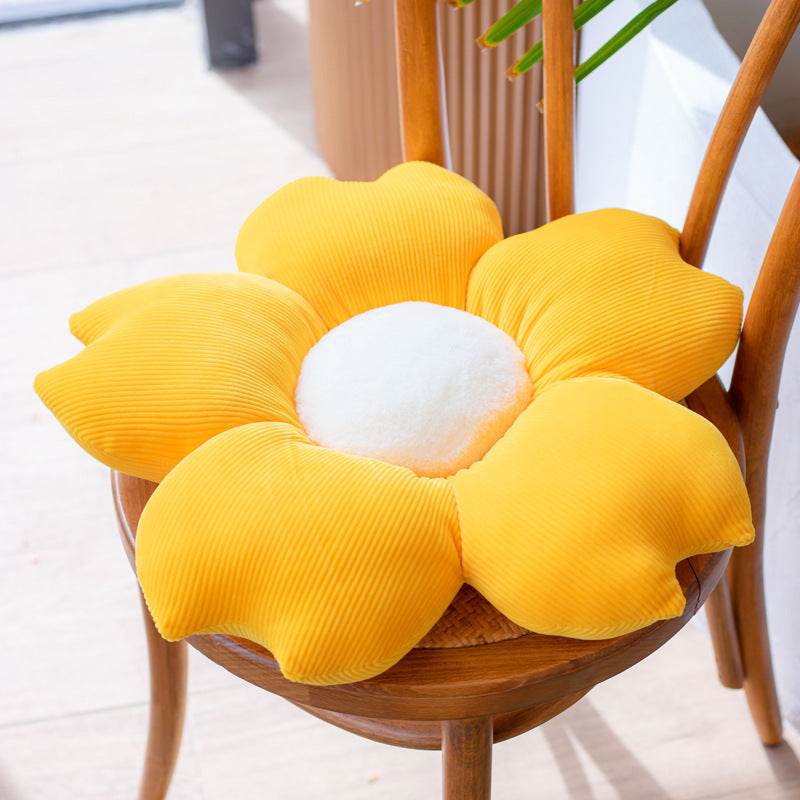 Small Daisy Flower Throw Pillow Cushion Floor Chair Cushion Cushion Office Sedentary Couch - Mubimart