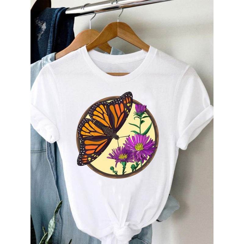 Women's Plus Size Short-sleeved T-shirt - Mubimart