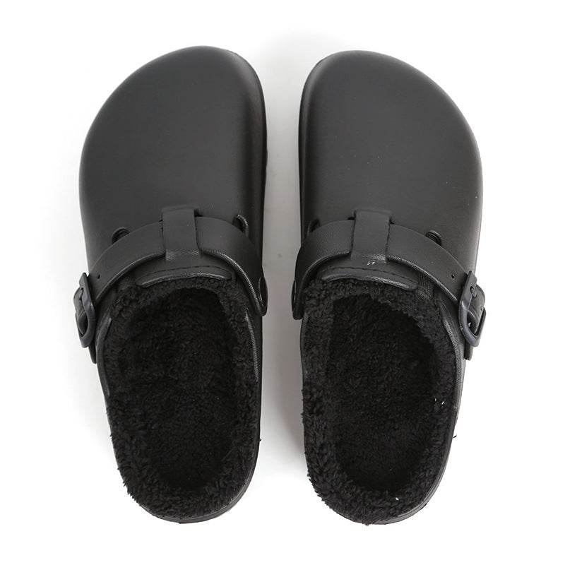 EVA Buckle Slippers Waterproof Warm Shoes Women Bedroom Home Slippers - Mubimart