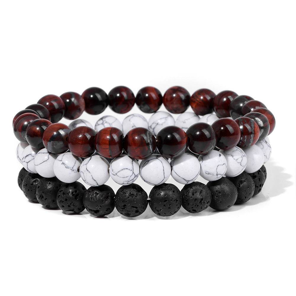 Natural Stone Bead Bracelet For Men - Mubimart