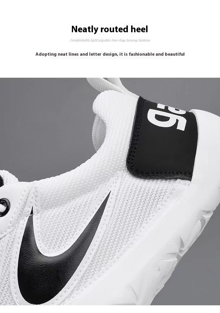 Mesh Breathable White Shoes Comfort And Casual Sneaker