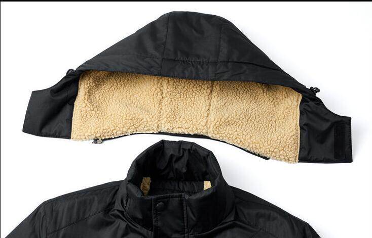 Mens Cotton-padded Trendy Outdoor Jacket - Mubimart