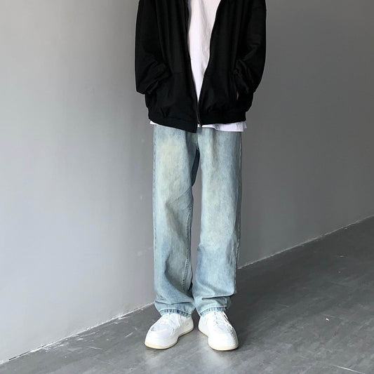 Wide-leg Jeans Men And Women - Mubimart