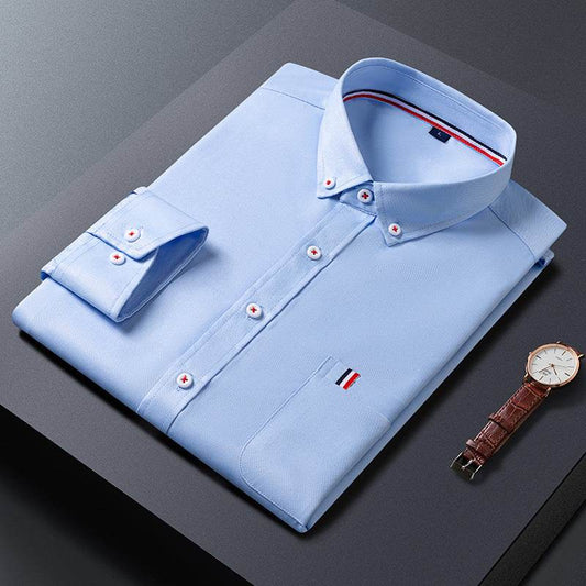 Mens Casual Shirt Fashion Business Dress Shirts Men Clothes - Mubimart