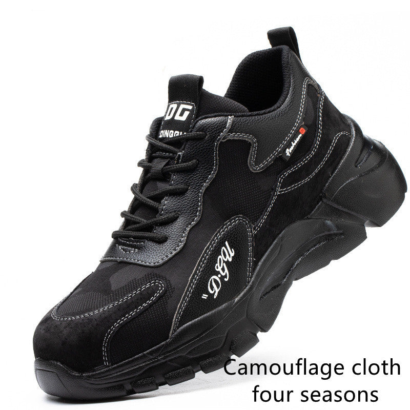 Men's Safety Shoes Anti-smashing And Anti-piercing Steel Toe