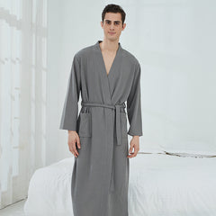 Couple Robes Sleepwear Women Men Loungewear Bathrobe - Mubimart -  