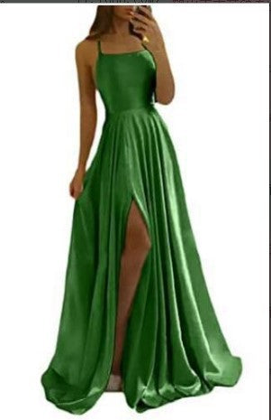 Evening Dress Prom Robe Formal  Simple Split - Mubimart -  