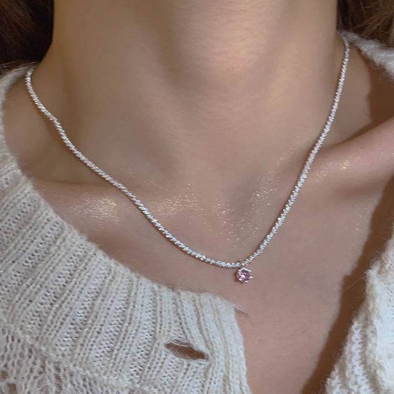 Love Pearl Clavicle Chain Necklace For Women - Mubimart