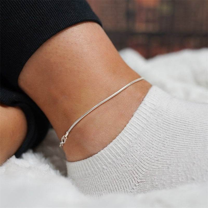 Stainless Steel Anklets Adjustable - Mubimart