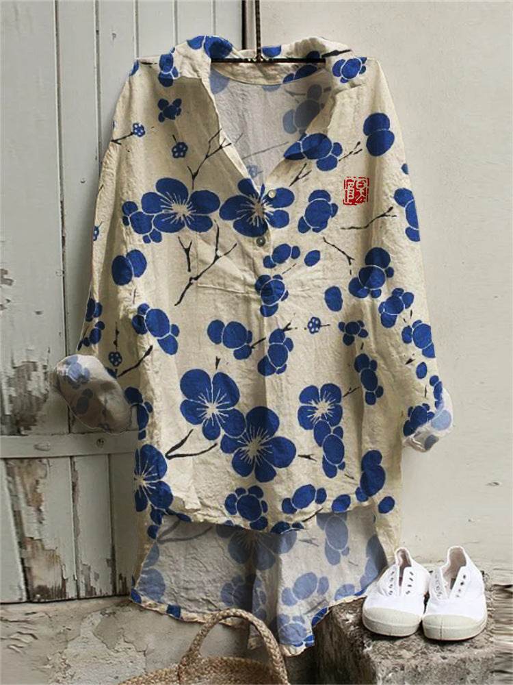 European And American Autumn And Winter Plus Size Women's Clothes Shirt Dress 3D Printing - Mubimart