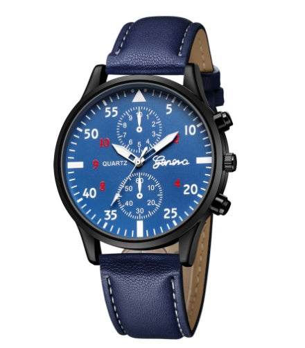 Retro Design Leather Band Watches Men Top Brand Relogio Masculino NEW Mens Sports Clock Analog Quartz Wrist Watches - Mubimart