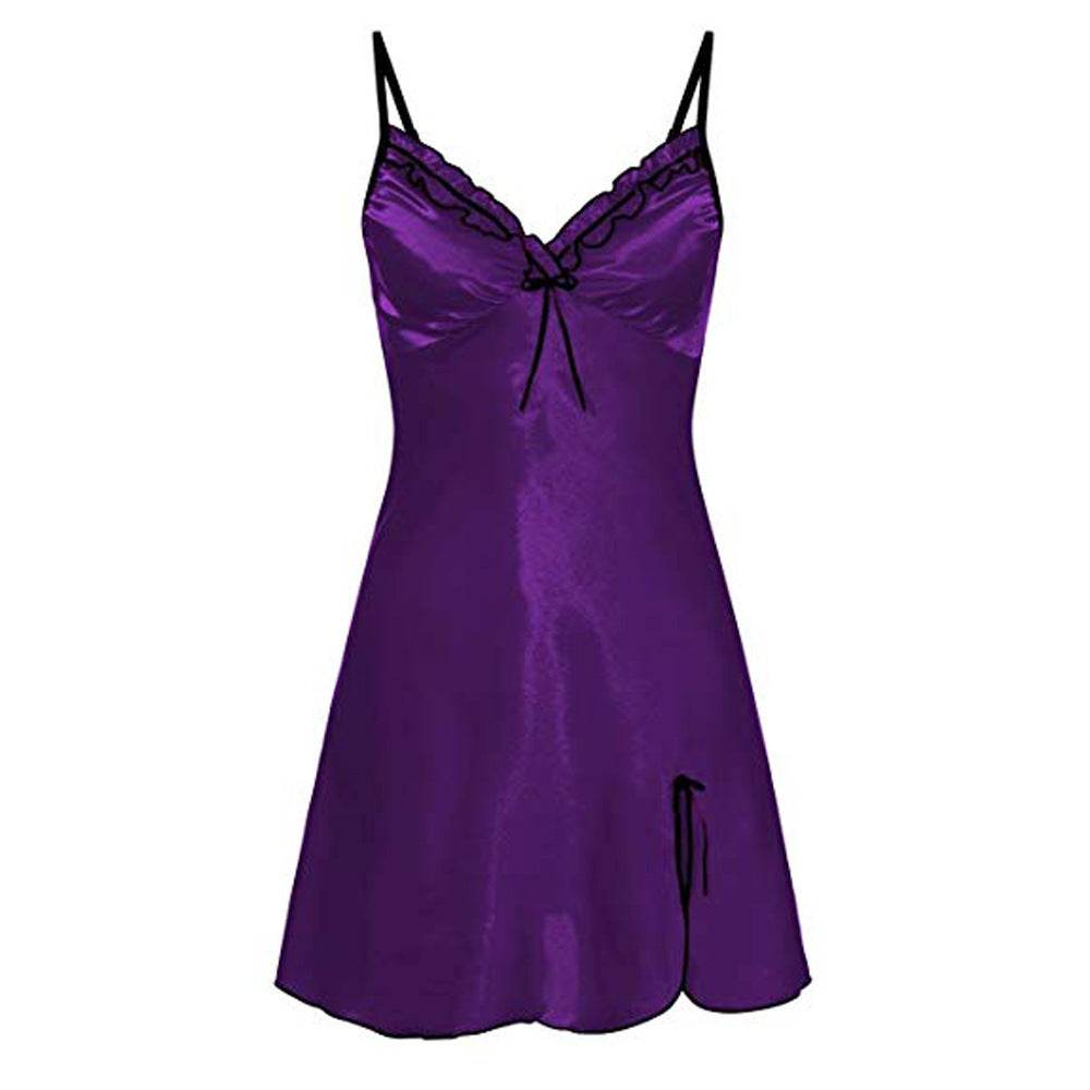 Sling Nightdress Women's Lace Home Pajamas Nightwear - Mubimart