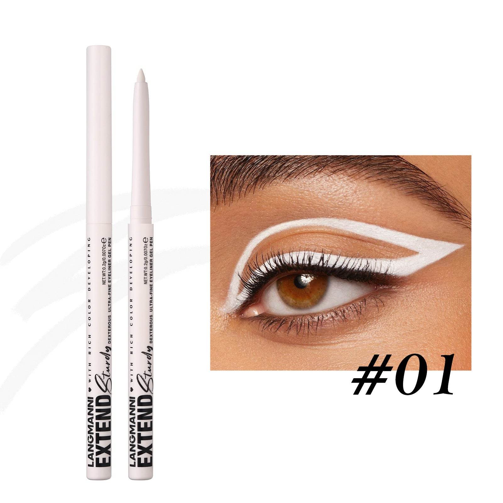 Colorful Gel Glitter Eyeliner Pencils Waterproof & Smudgeproof For Party, Halloween, Cosplay Makeup 12 Vibrant Shades - Mubimart