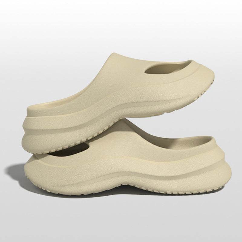 Garden Clogs Shoes Thick Heel Slippers Fashion Slip-on Indoor And Outdoor Slippers Women Men - Mubimart