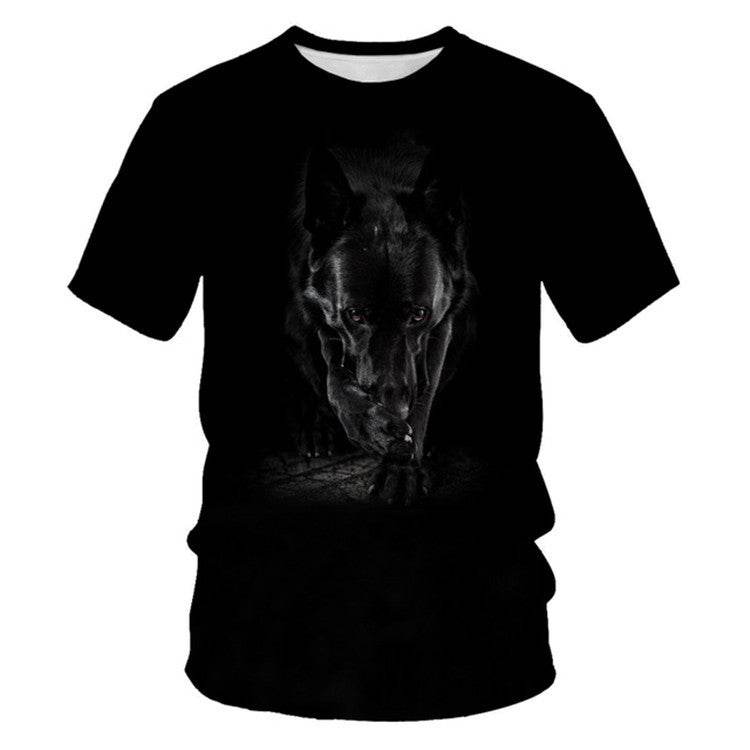 3D Digital Printing Mens Fashion Short Sleeved T Shirt - Mubimart